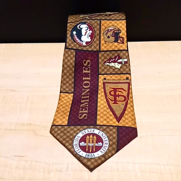 Vintage "Florida State University" Seminoles Necktie by Eagle Neckwear - Picture 1 of 6